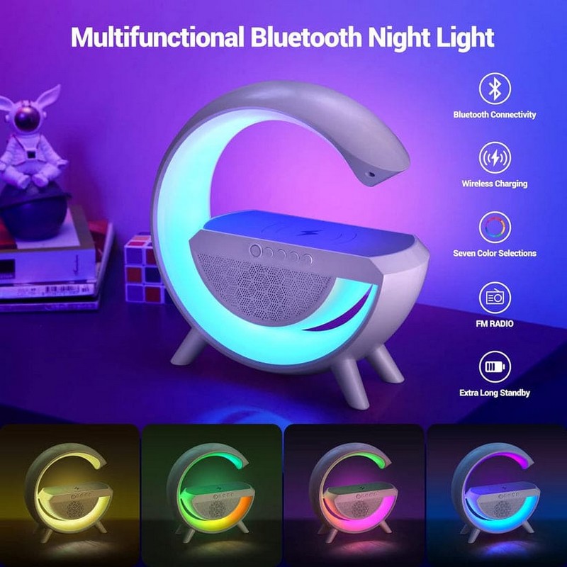 G Shaped LED Lamp Bluetooth Speaker