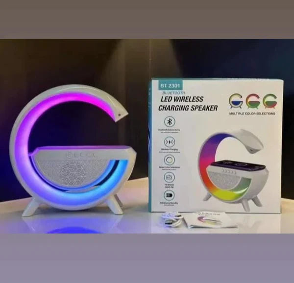 G Shaped LED Lamp Bluetooth Speaker